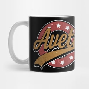 Personalized Name Avett Vintage Circle Limited Edition Mug